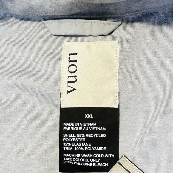 Vuori Sunday Element Track Jacket Mens Size 2XL XXL Gray V265 Sleeve Embroidered - Picture 5 of 12